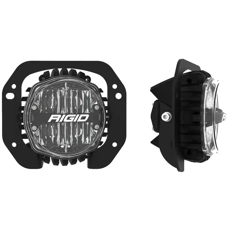 Rigid Industries 37106 Fog Light Mount Kit For 18+ Jeep Wrangler Rubicon & Gladiator With 360-Series 4-Inch Sae White Lights 1