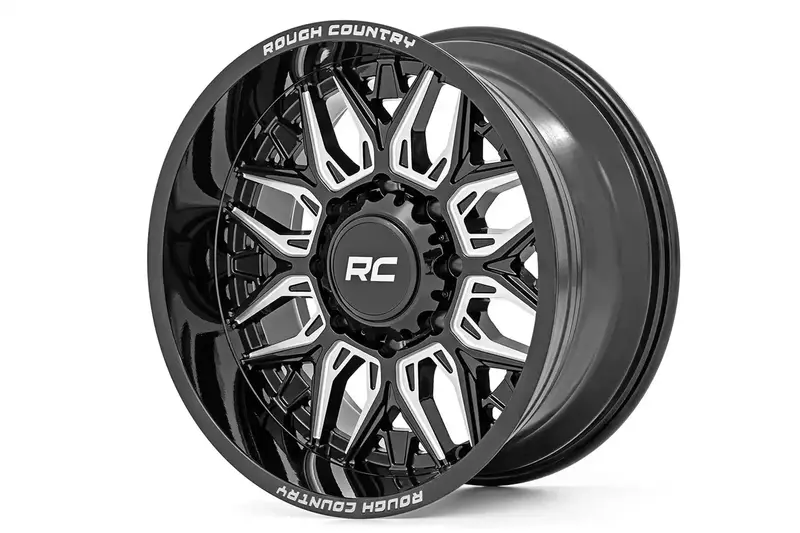 Rough Country Series 86 Gloss Black Alloy Wheel – 20X10 Inch, 6X135 Bolt Pattern, -19Mm Offset 1