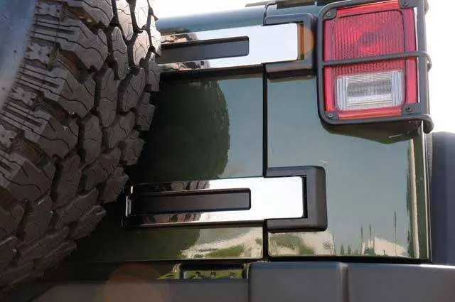 T-Rex Grilles 10485 T1 Series Rear Spare Tire Carrier Hinge Kit — Stainless Steel, 2-Piece Set 1