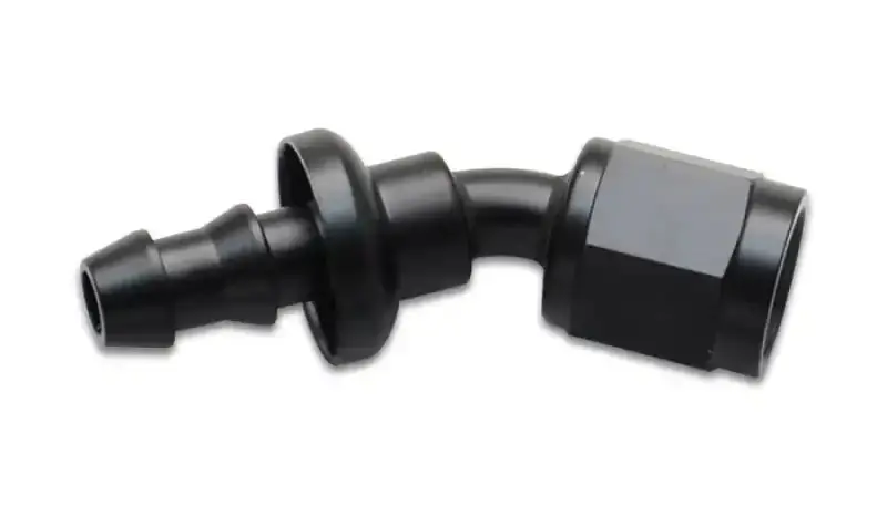 Vibrant 30° Push-On Hose Elbow Fitting – -8An Size 1