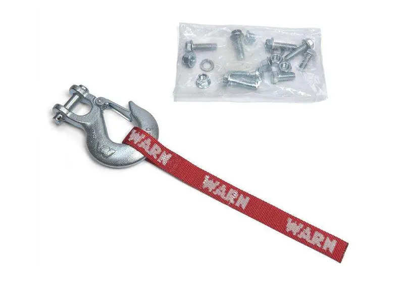 Warn 88684 Mid-Frame Winch Accessory Kit – Includes Hook, Strap, And Mounting Hardware 1